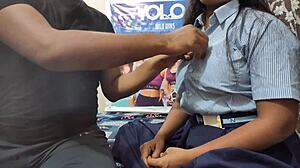 Desi college girl feels intense passion during hard fucking with teacher