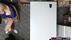 Big Ass Stealing Teen 18+ Caught By Police In Office Backroom Domination Scene