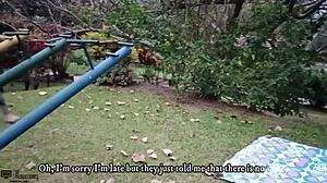 Horny lesbians do yoga and lick pussies