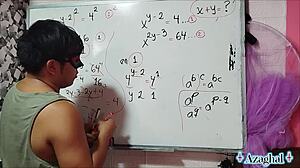 in the bedroom this asian nerd explores erotic sexual math x y