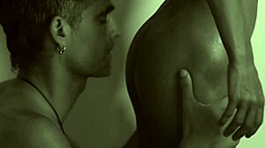 Sexy babe delivers a slow and teasing blowjob focused on her narrow ass to keep it hard throughout.