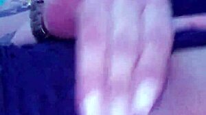 Athletic Latina touches herself while watching videos in homemade yoga workout session.