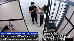 mias pussy gets blasted with vibrator and toys in close up while brother watches