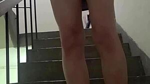 Oh man, i ting xuan shemale walk outside to pee, then masturbate and cum on my thigh ugh