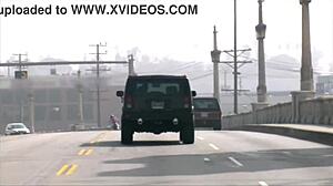 Beautiful threesome unfolds with cute blonde teen getting her shaved pussy licked and fucked in group blowjob action ending in cum on tits.