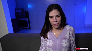 Who'd guess from that shy face how much she loves giving up her tasty little ass in Brazilian blowjob action