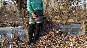 Oh wow, my mother-in-law is out there satisfying herself in public, flashing that big ass! 😏