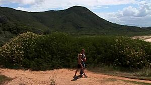 Eva, ready to swallow two loads after that wild double penetration in fishnets?