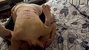 Sexy O2 945 I Feel White Slut Sucking Rimming Fucking in Satin Lingerie Thong Dress Stockings Heels