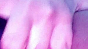 Athletic Latina touches herself while watching videos in homemade yoga workout session.