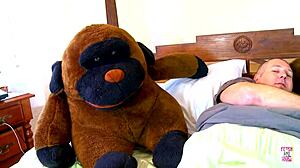 hey, check out this blonde nurse using her body to heal her patient in missionary and doggy positions