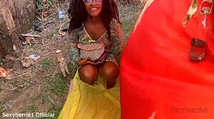 slutty african wife seeks solution but ends up bent over in doggystyle fuck