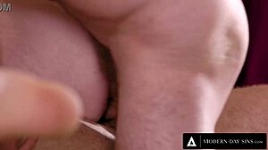 Hey neighbors, can you give me that dream MMF threesome with big tits blonde double penetration?