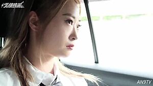 The unemployed and lovelorn student girl filmed her first av?