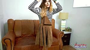 hey, exotic brunette pamela morrison sucks hard cock and gets pussy fucked with cum swallow