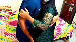 Indian college teacher engages with her student in a close encounter