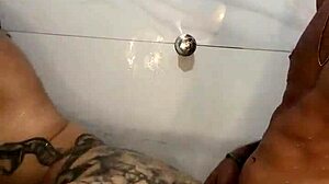 morena rabuda gets her big ass fucked in bathroom quickie with pussy licking and cum on face