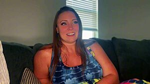 Horny Hotwife Takes BBC Creampie in Interracial Sex with Athletic Black Guy Bareback. She Brings Cum Home for Husband to Clean from Pussy.