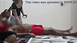 Intense Happy Ending Massage Performed Boldly Before Customer Lady