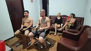 Friends Play Video Game Turning into Bareback Anal Assfucking Fetish