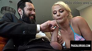 Brit Milf London River Gagged and Anally Destroyed as Busty Blonde Submissive in Bondage