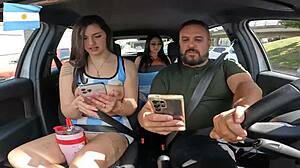 Isabella bru, are you ready for that first time car ride in buenos aires streets? Argentinian latina spreads big pussy for outdoor muff diving.