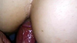 bareback anal creampie in chubby japanese ass from pov homemade action!
