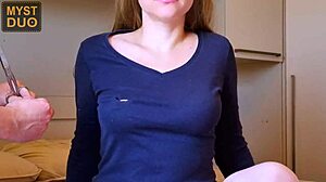 The blouse was pressing against my nipples so he came up with a solution - Myst Duo