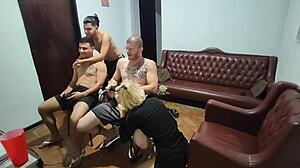 Friends Play Video Game Turning into Bareback Anal Assfucking Fetish