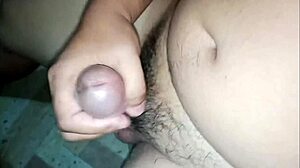 I enjoy Asian boy solo handjob leading to cumshot creampie
