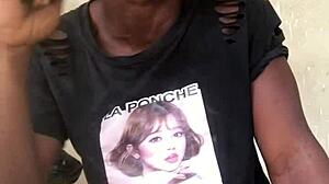 Crazybitch enjoying her privacy while visiting my family over the weekend... 😜🏠