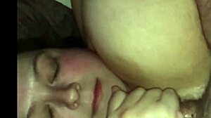 Cumming On Wife's Face Slowmo Handjob Huge 42f Tits!