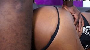 Big Cock Pounds Black Ebony Ass In Hard Fucking Session