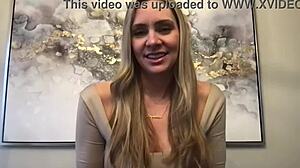 Meet JJ the tall blonde milf model in her first casting interview