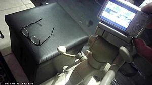 Behind the scenes glasses cam captures loud hardcore xxx pussy pounding sex with italian brunette in missionary