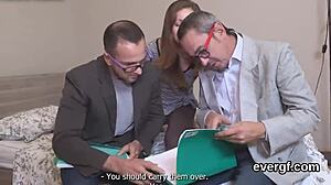 hey broke guy lets his nasty friend bang the ex-girlfriend for some cash