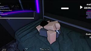 I enjoy creating content with a goth character in Roblox condo setting