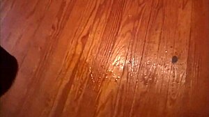 Specific Home Squirt Party with Young 18+ Pawg in Blindfolded Corset Using Vibrator for Gushing Cumshot Facial