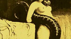 vintage illustration from antique retro era with classic style