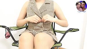 Asian teen babe in cosplay uniform rides big cock with tight pussy in solo orgasm anal toys action