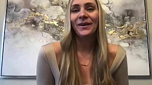 Meet JJ the tall blonde milf model in her first casting interview