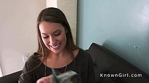 Busty girlfriend cheats with friend in homemade pov blowjob and hardcore banging