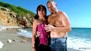 Punk Babe Faces Hardcore Beach Sex With Blowjob And Cum In Mouth