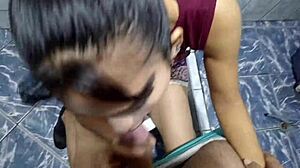 I watch my stepdaughter and end up with my cock in her mouth