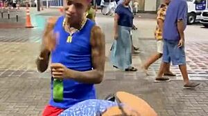 Amateur Blonde Latina Nerd Enjoys Wild Public Assfucking Fun