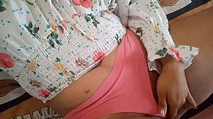 Horny brunette shares some real homemade amateur pleasure fun