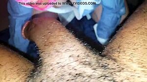 the pov video captured the full intense action as she got caught spying on the big black cock while blindfolded and masked