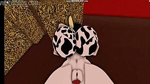 Cow Girl Gets Fucked by Bull in Intense Cowgirl Riding Action!