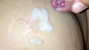 Imagine that big pregnant belly covered in a fresh cum load