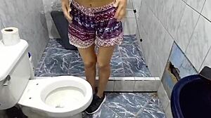 I watch my stepdaughter and end up with my cock in her mouth